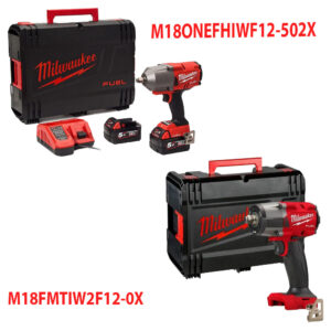 Комплект акумулаторни гайковерти Milwaukee M18ONEFHIWF12-502X и M18FMTIW2F12-0X