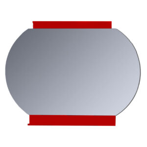 Огледало за баня с червена рамка YL-P9775-AГ 78cm