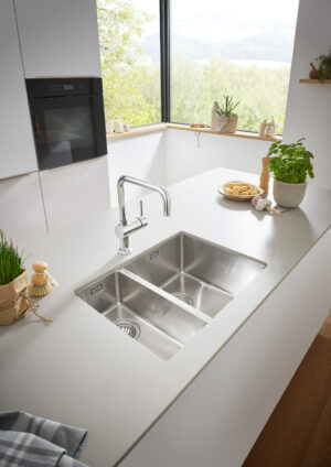 Кухненска мивка с две корита K700U 59.5х45cm Grohe
