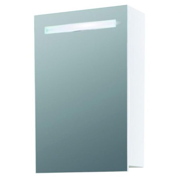 Горен шкаф за баня с LED осветление Кастел 37,5cm Makena