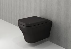 Комплект структура Grohe с тоалетна Firenze Rimless черен мат