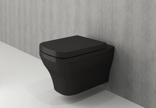 Комплект структура Tece с тоалетна Firenze Rimless черен мат