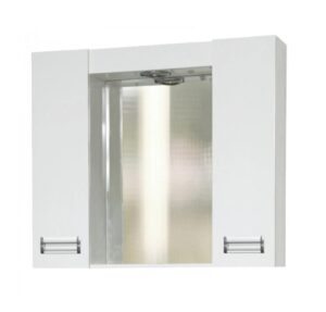 Горен шкаф за баня с LED осветление Лагуна 65cm Makena