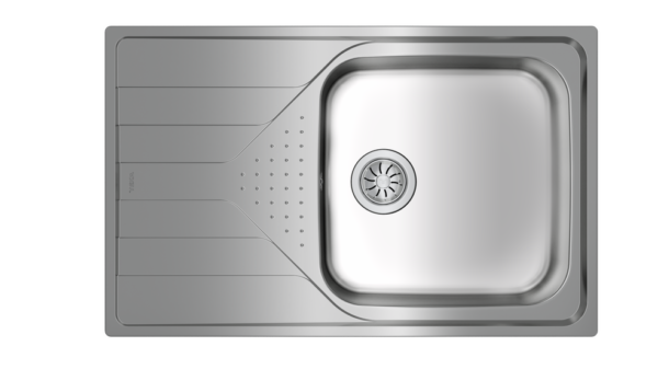 Кухненска мивка от неръждаема стомана Universe 79x50cm гладка Teka
