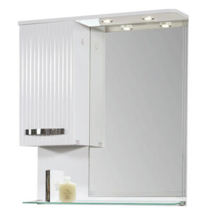 Горен шкаф за баня с LED осветление Лариса 55cm Makena