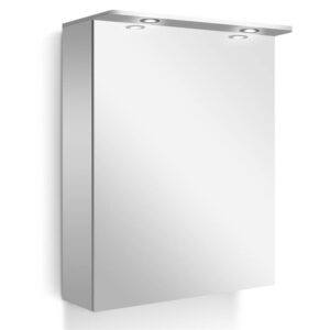 Горен шкаф за баня Line с LED осветление 55cm Arvipo