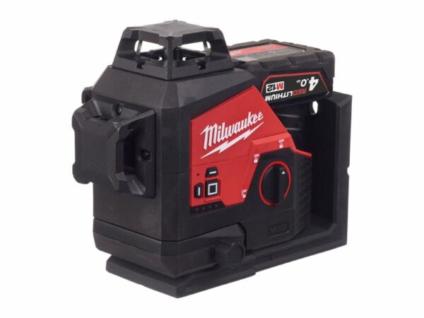 Акумулаторен лазерен нивелир Milwaukee M12™ 360°,M123PL-401C,4933478102 с батерия 4 ah, зарядно и куфар