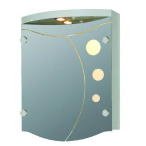 Горен шкаф за баня с LED осветление Венеция 53,5cm Makena