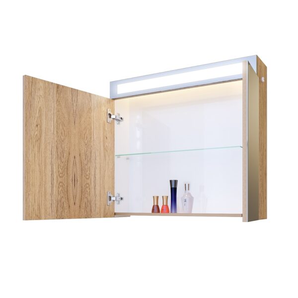 Горен шкаф за баня Ема 65cm в дървесен цвят Triano