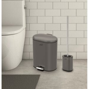 Комплект тоалетна четка и кош за смет ICA 8355G Inter Ceramic