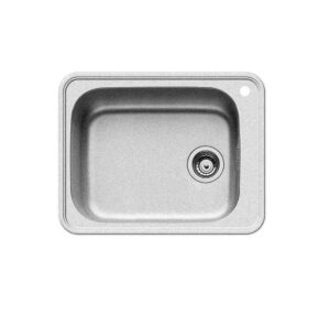 Кухненска мивка от неръждаема стомана Space plus 61x48cm Pyramis шарген