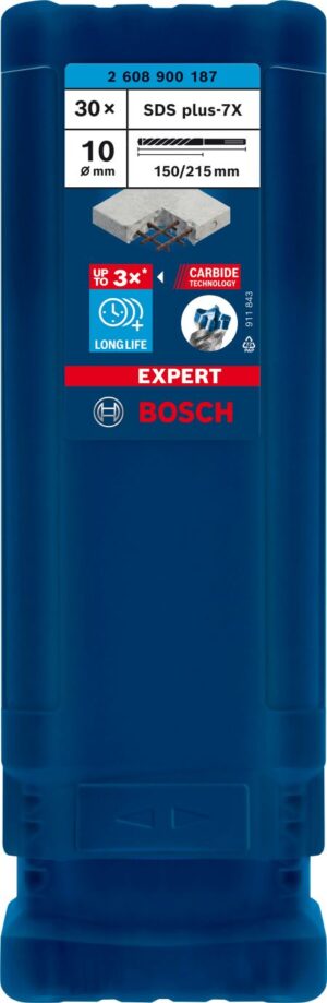 Свредло bosch expert sds plus 7x 10x150x215 mm 2608900187 30 броя