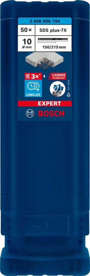 Свредло bosch expert sds plus 7x 10x150215 mm 2608900194 50 броя