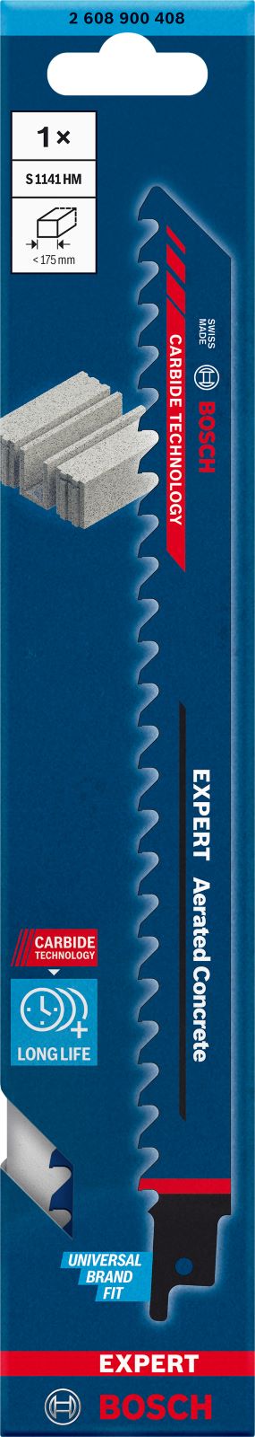 Нож expert aerated concrete s 1141 hm 2608900408 за саблен трион bosch