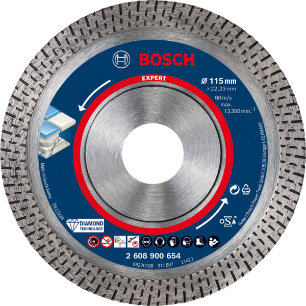Диамантен диск 2608900654 bosch expert hardceramic 115 mm