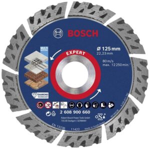 Диамантен диск expert multimaterial 125x22,23x2,2x12 mm, 2608900660 bosch