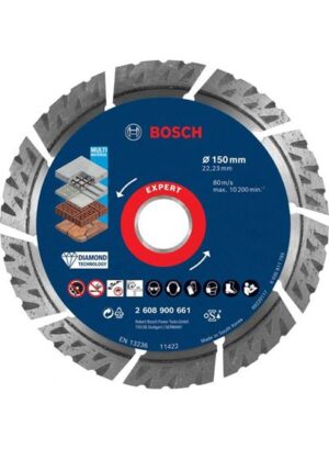 Диамантен диск expert multimaterial 150x22.23x2.4x12,2608900661 bosch