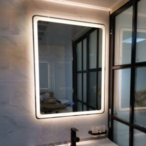 Огледало за баня с LED осветление 60x80cm с три цвята светлина