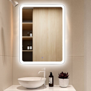 Огледало за баня с LED осветление 70x90cm