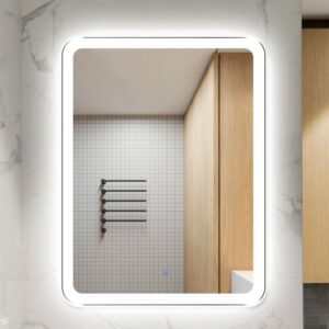 Огледало за баня с LED осветление 70x90cm с три цвята светлина