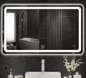 Огледало за баня с LED осветление 80x60cm