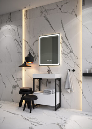 Огледало за баня с LED осветление и нагревател 60x80cm
