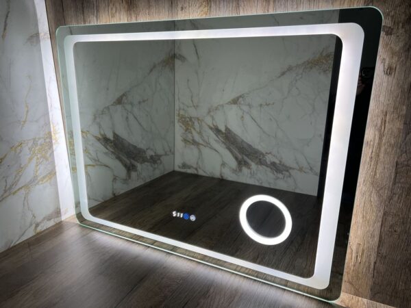 Огледало за баня с LED осветление, нагревател и лупа 100x75cm