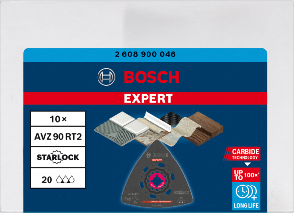 Шлифовъчна плоча expert avz 90 rt2 нож 90 mm, 2608900046, bosch 10 броя