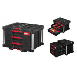 Куфар за инструменти с 3 чекмеджета milwaukee packout 4932472130