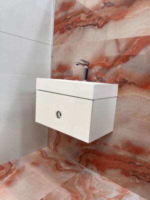 Долен шкаф за баня Messina с умивалник 60cm бял