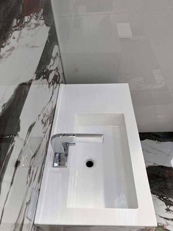 Долен шкаф за баня Porto L с умивалник 80cm бял
