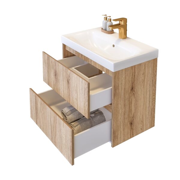 Долен шкаф за баня Орегон 60cm в дървесен цвят Triano