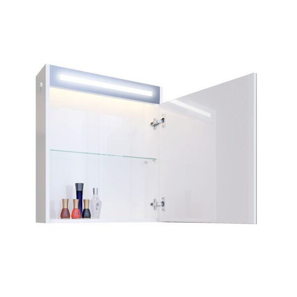 Горен шкаф за баня Етоша 60cm с LED осветление Triano