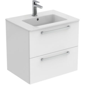 Долен шкаф за баня Eurovit 60cm бял гланц Ideal Standard