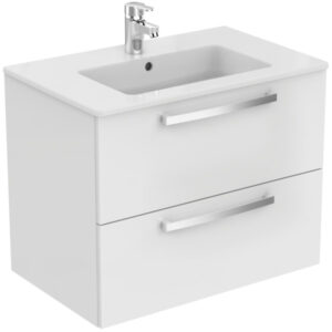 Долен шкаф за баня Eurovit 70cm бял гланц Ideal Standard