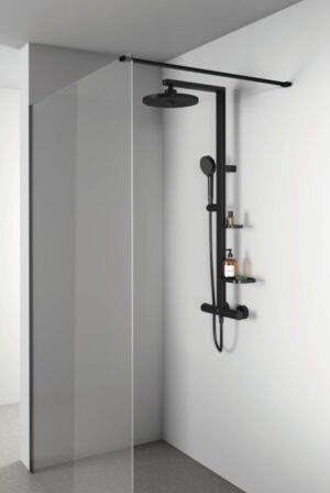 Термостатна душ колона Ceratherm ALU+ черен мат Ideal Standard