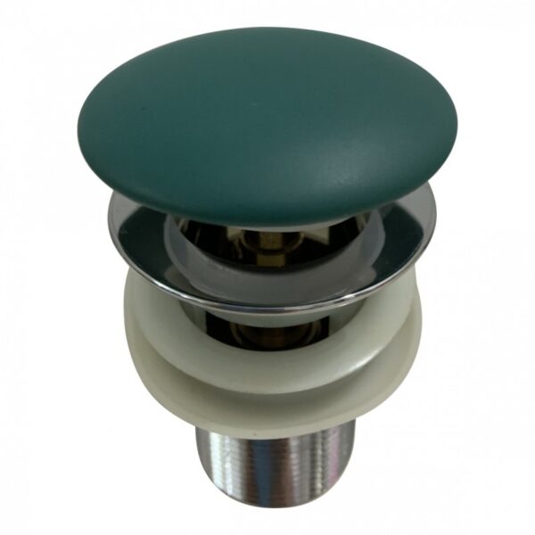 Сифон за мивка Click-clack IC CC75OF DG зелен мат Inter Ceramic