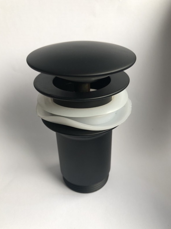 Сифон за мивка Click-clack IC S706B черен мат Inter Ceramic