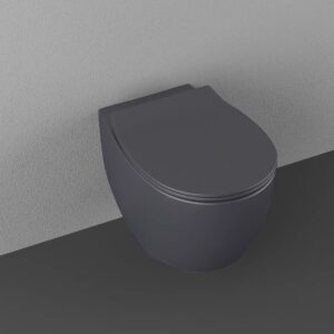 Стенна тоалетна чиния Sentimenti Neo Rimless антрацит Isvea