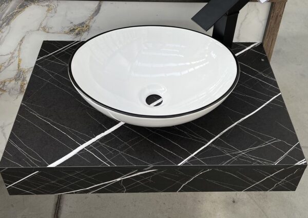 Черен плот за мивка тип купа 50cm Noir WN500 PVC