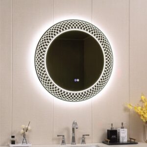 Кръгло огледало с LED осветление с 3 цвята ICL 1856 Inter Ceramic