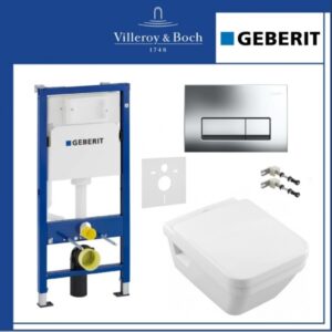 Комплект структура Geberit с тоалетна Architectura правоъгълна
