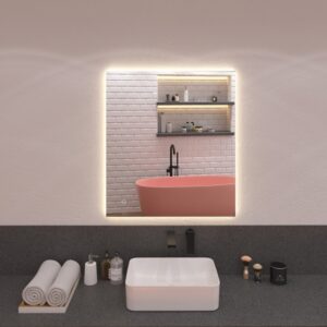 Oгледало с LED амбиентно осветление 80x90cm Progetto