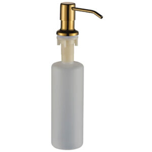 Дозатор за течен сапун за вграждане Drop злато Laveo