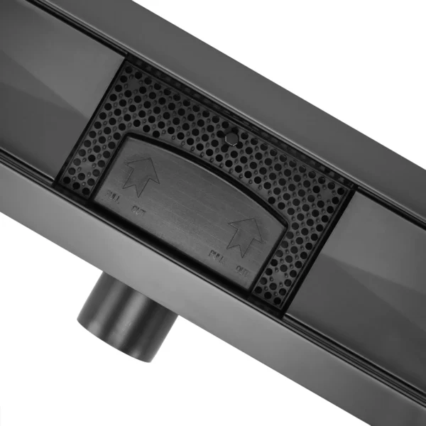 Линеен сифон за вграждане на плочка Neox Black matt 500mm 360° Rea