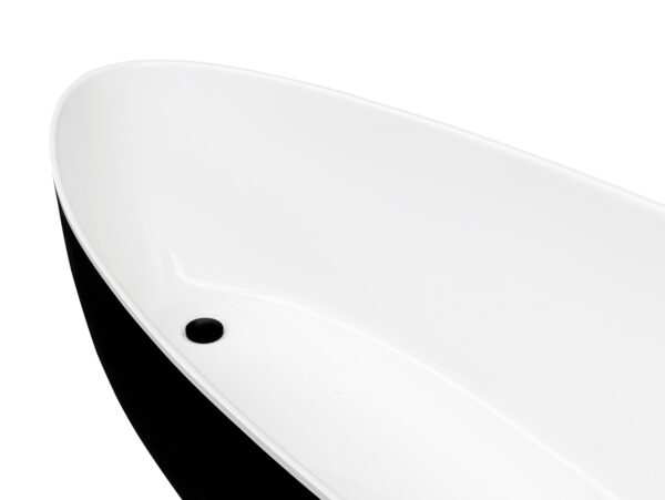 Свободно стояща вана 160x70cm Goya B&W черно и бяло Besco