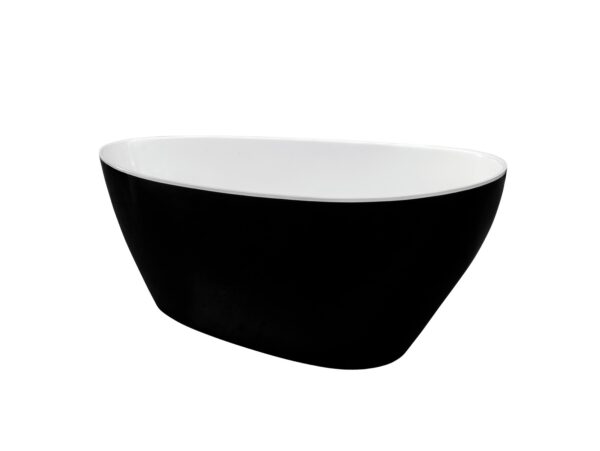 Свободно стояща вана 160x70cm Goya B&W черно и бяло Besco