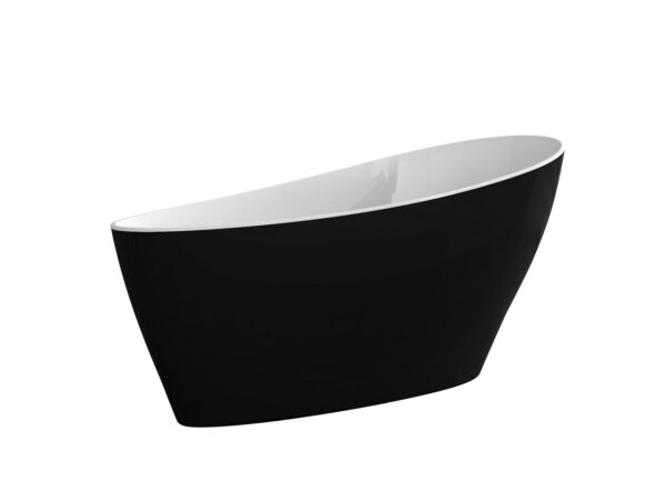 Свободно стояща вана 165x70cm Keya B&W M черно и бяло Besco
