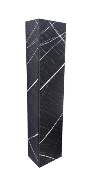Колона за баня 120cm PVC черен мрамор Noir