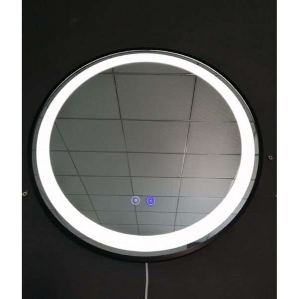 LED Огледало с черна рамка и подгрев 60cm Elana
